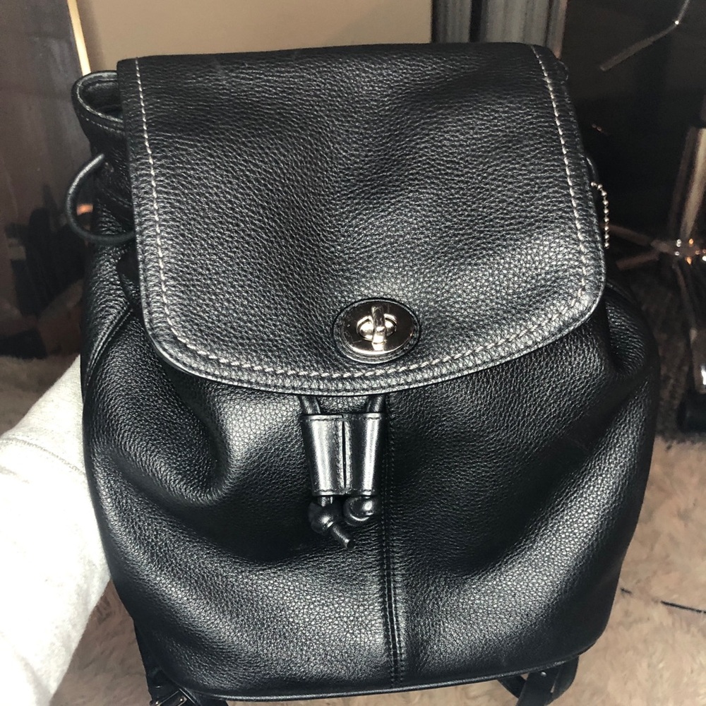 Small Coach leather backpack
